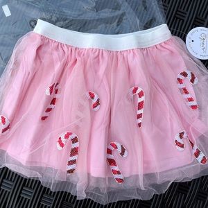 Cheeky Plum Sweet Wink Candy Cane Tutu